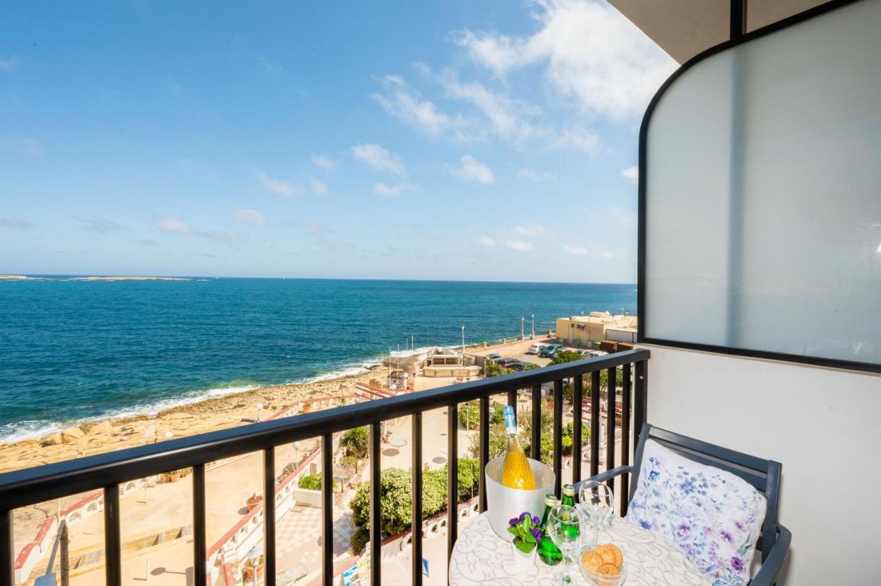 Islet Promenade Seafront Family Apartment With 2 Balconies By Getawaysmalta St. Paul's Bay Exteriör bild