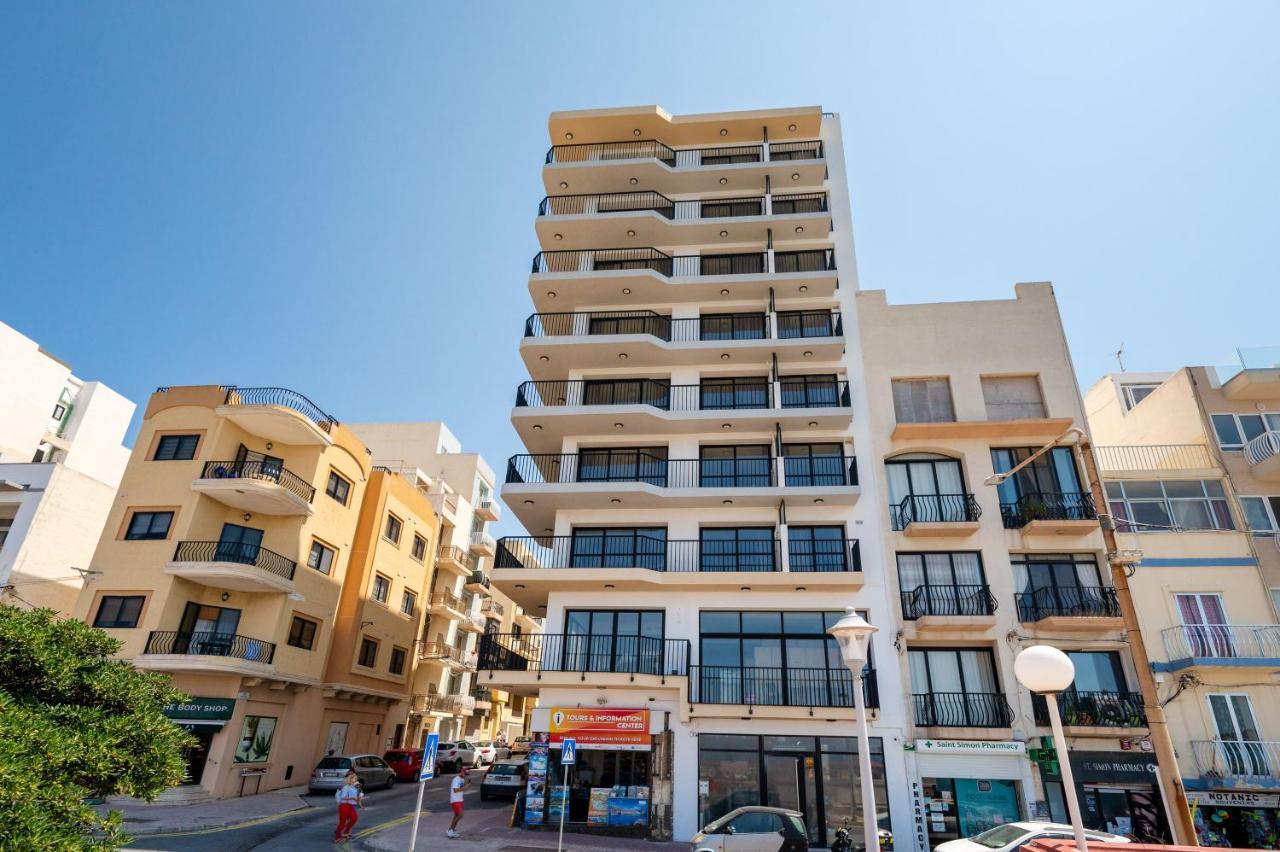 Islet Promenade Seafront Family Apartment With 2 Balconies By Getawaysmalta St. Paul's Bay Exteriör bild
